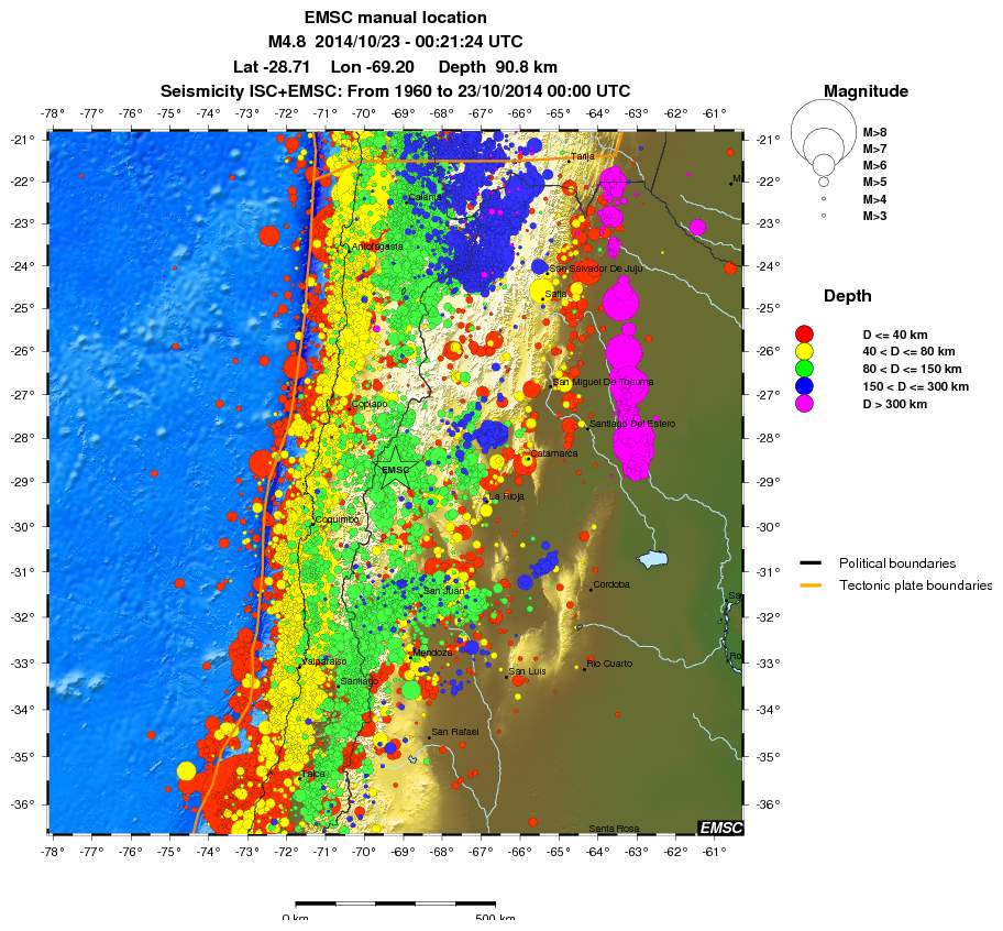 wide historical seismicity