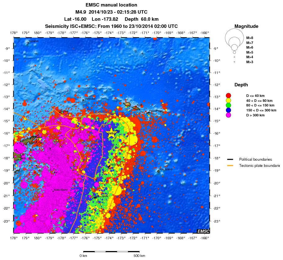 wide historical seismicity