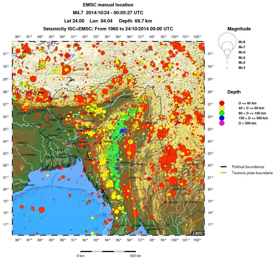 wide historical seismicity