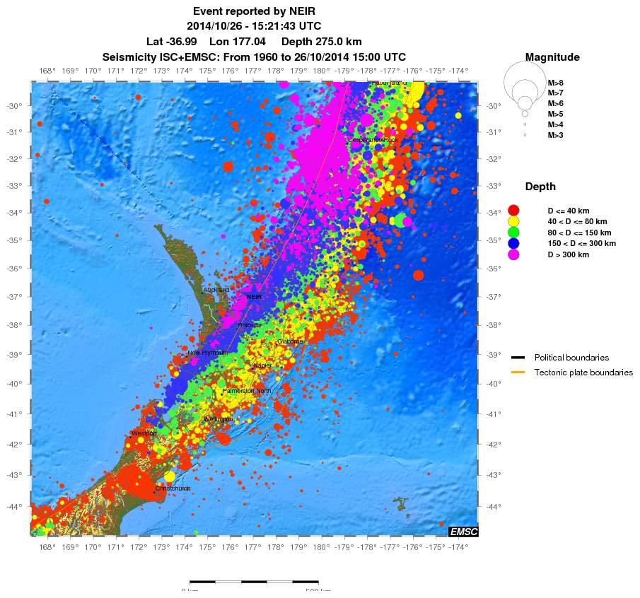 wide historical seismicity