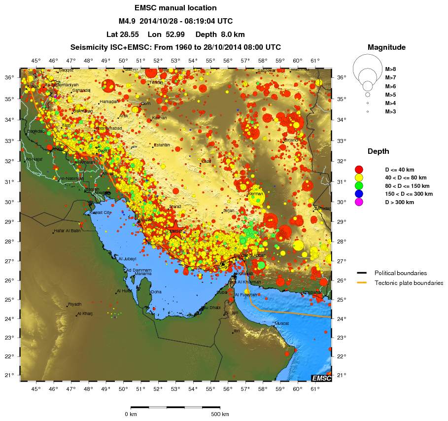 wide historical seismicity