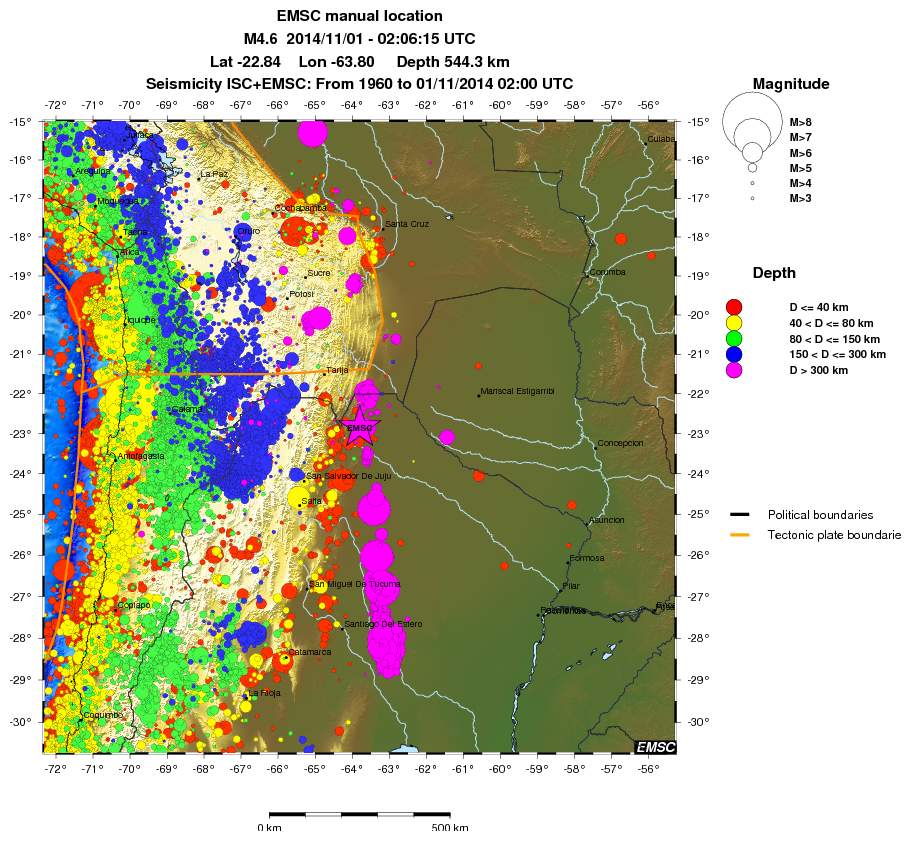 wide historical seismicity