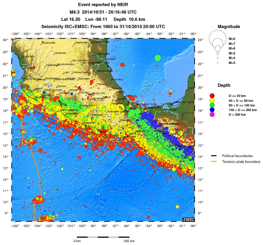 wide historical seismicity