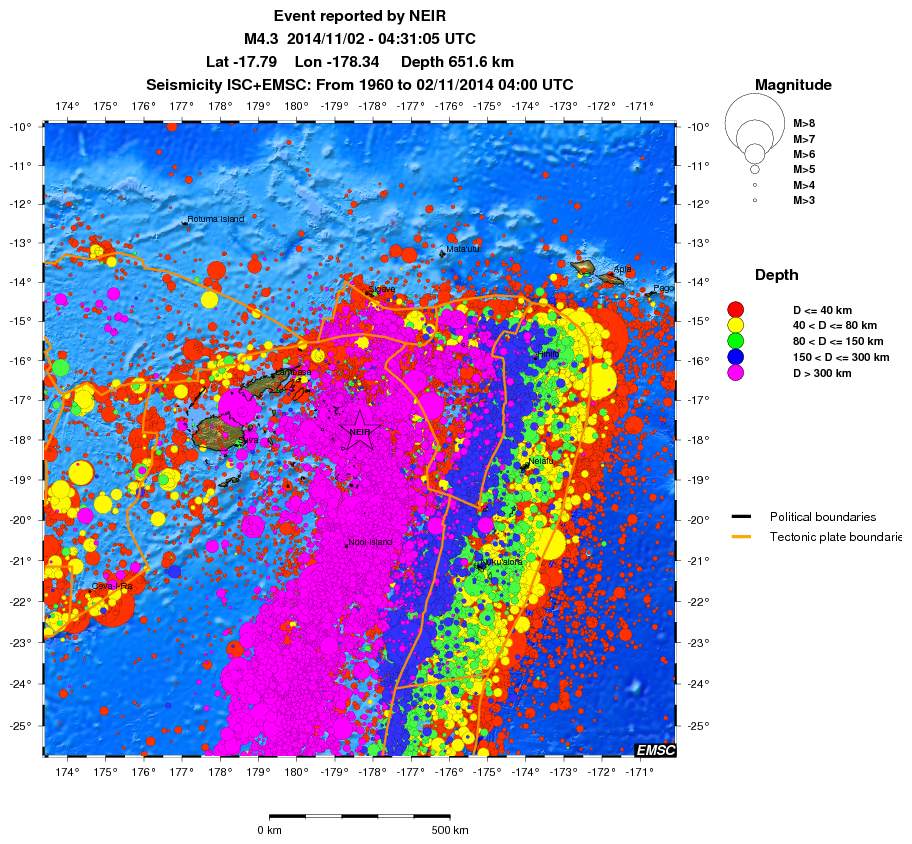 wide historical seismicity