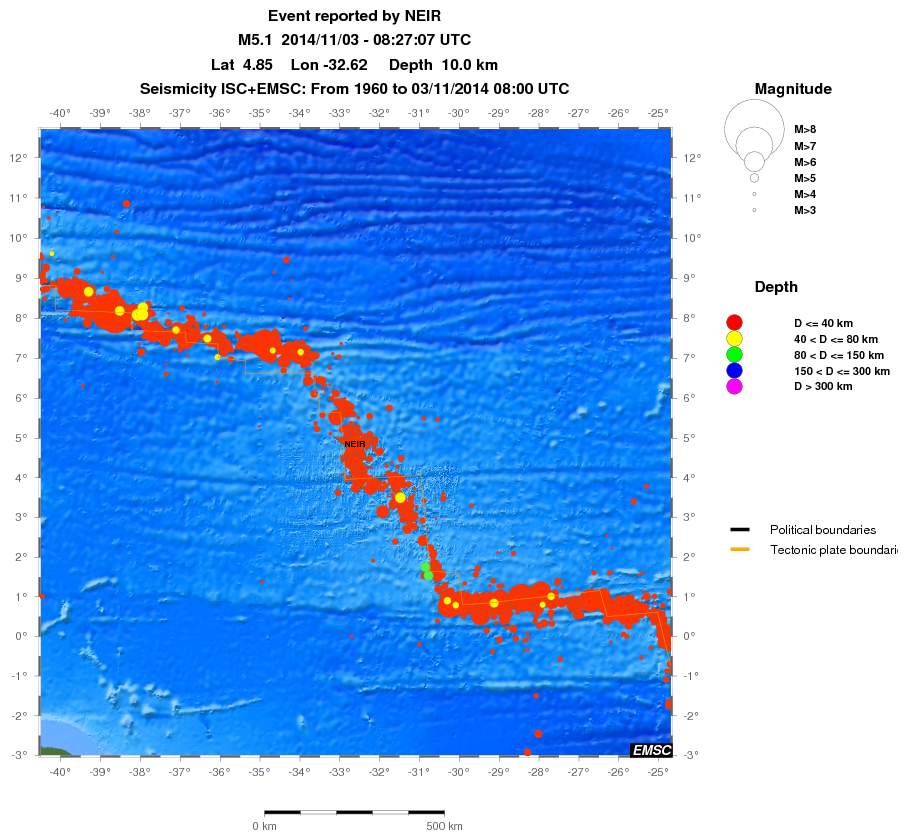 wide historical seismicity