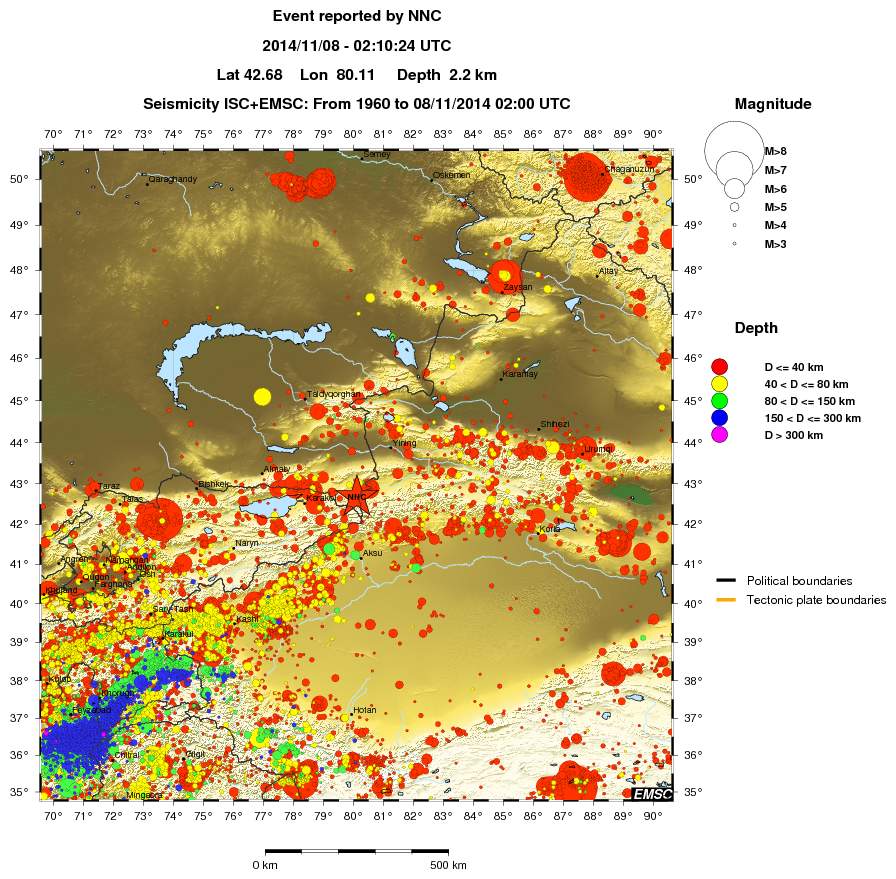 wide historical seismicity