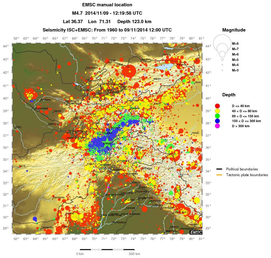 wide historical seismicity
