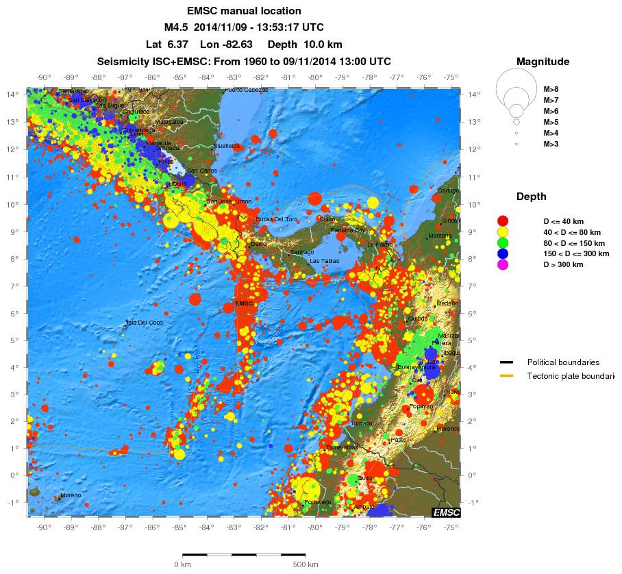 wide historical seismicity
