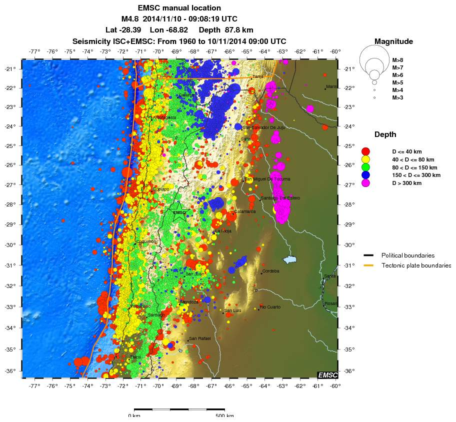 wide historical seismicity