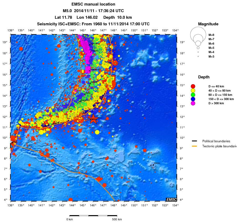 wide historical seismicity