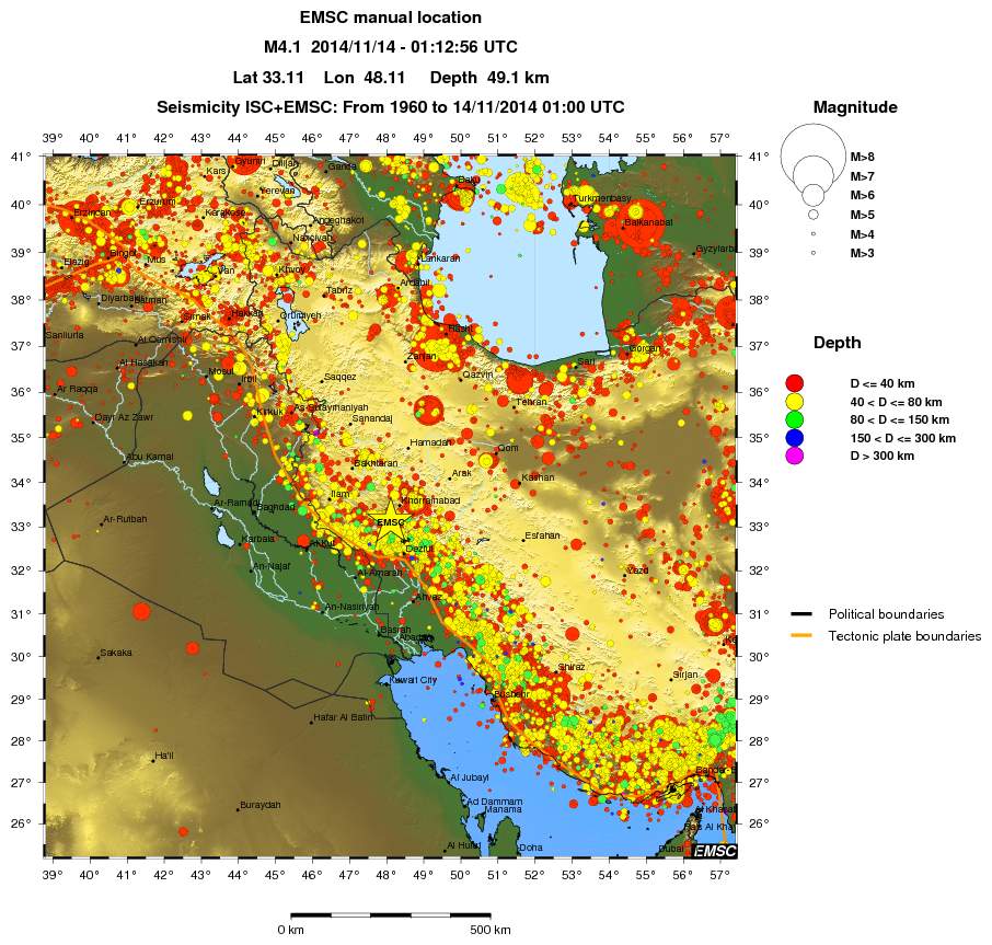 wide historical seismicity