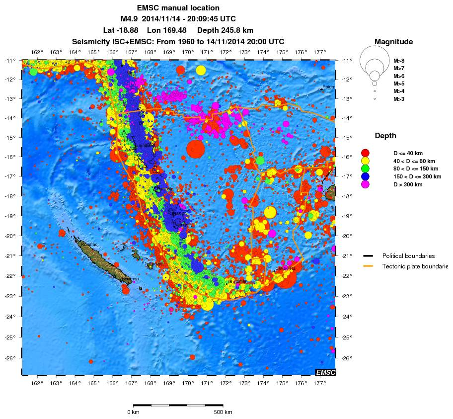 wide historical seismicity