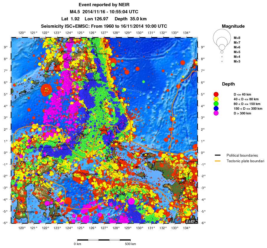 wide historical seismicity