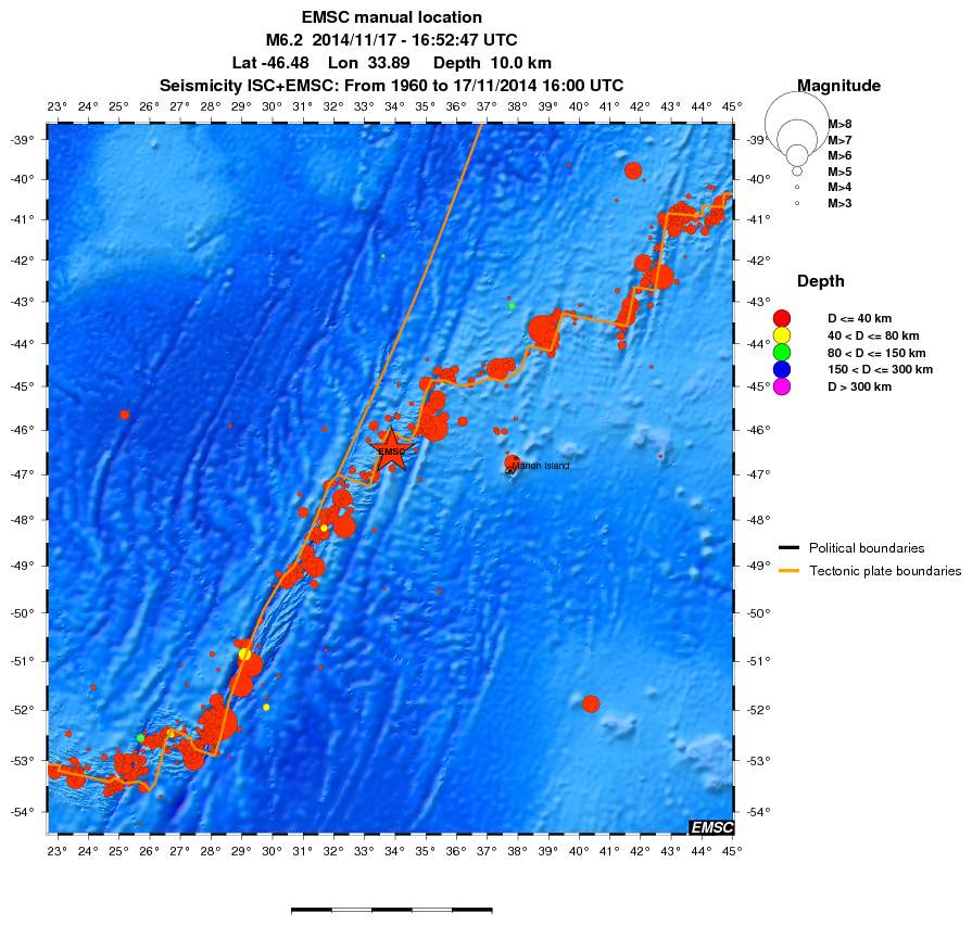 wide historical seismicity