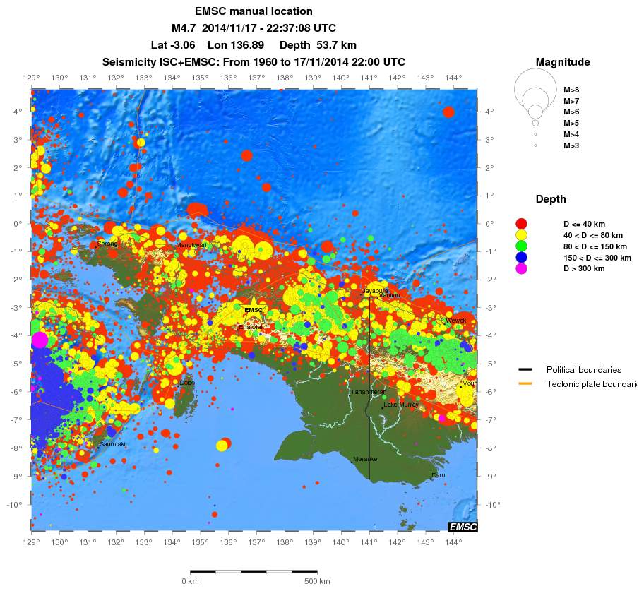 wide historical seismicity