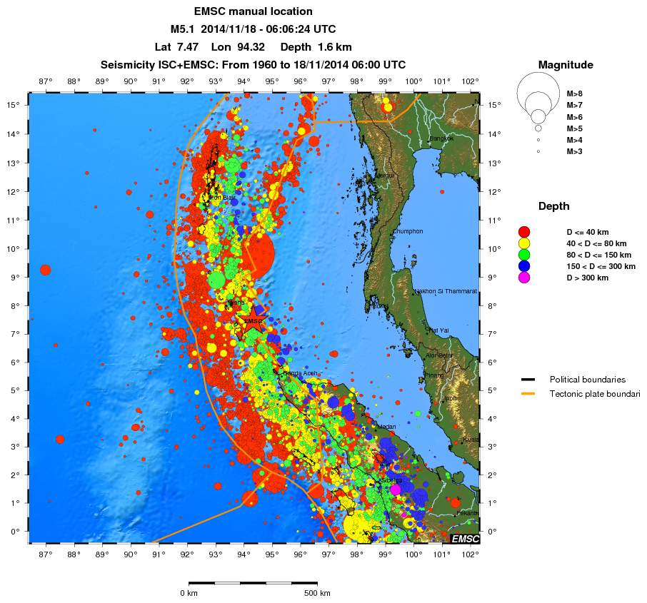 wide historical seismicity