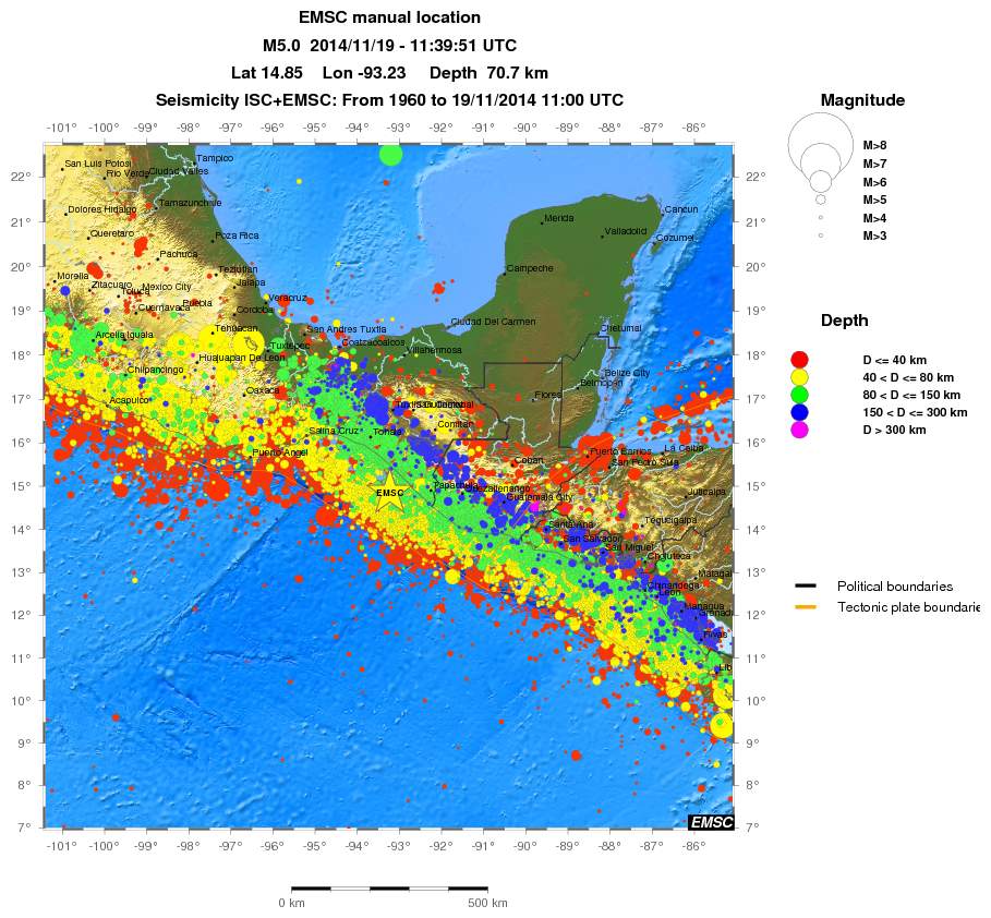 wide historical seismicity