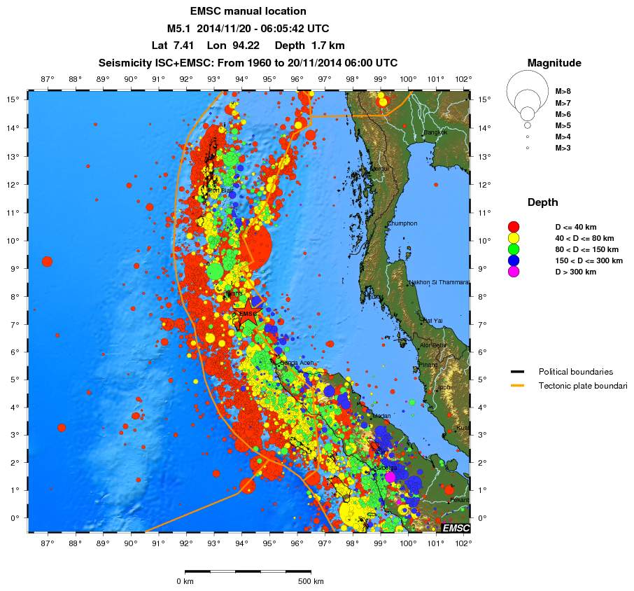 wide historical seismicity