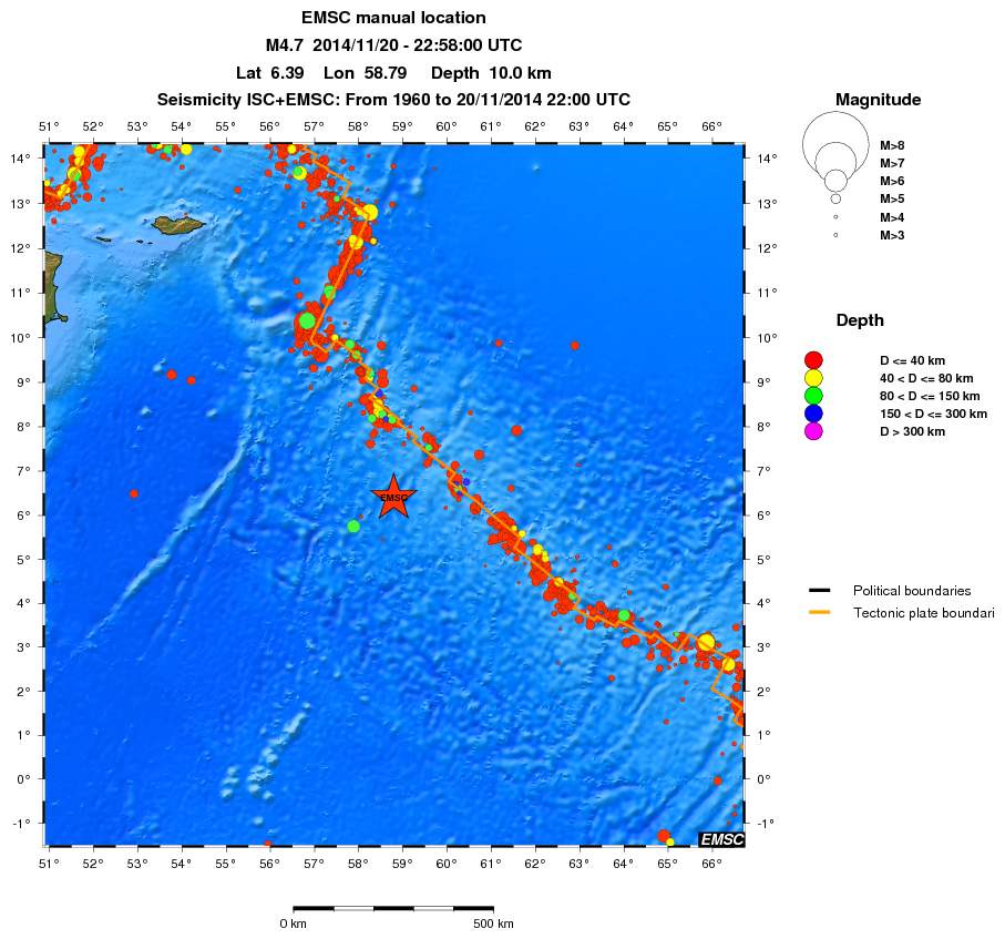 wide historical seismicity