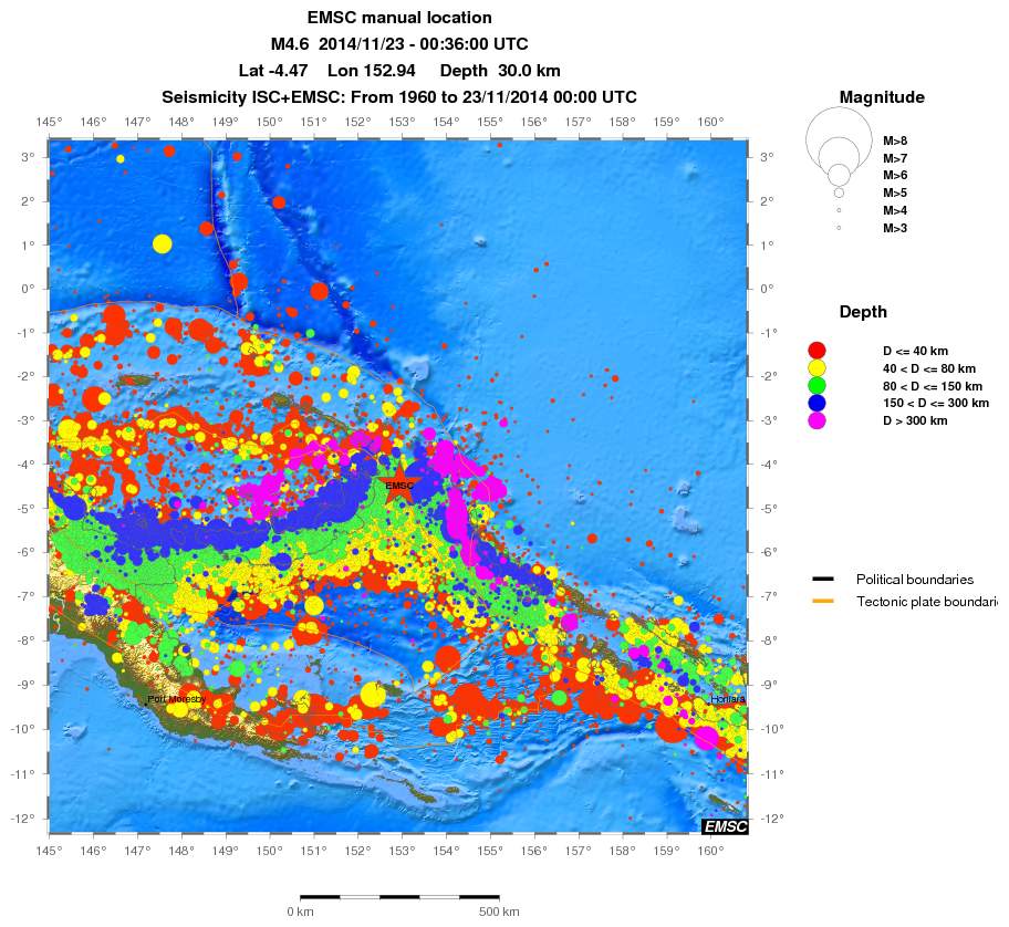 wide historical seismicity