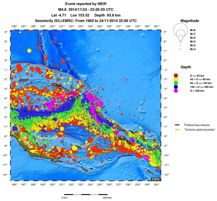 wide historical seismicity