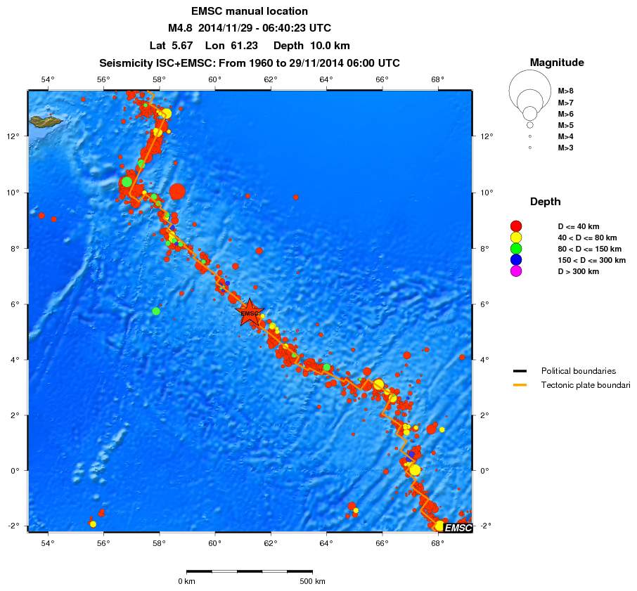wide historical seismicity