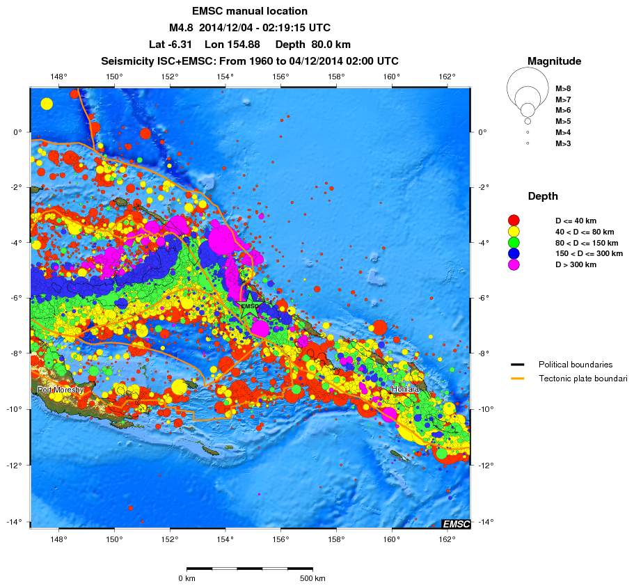 wide historical seismicity
