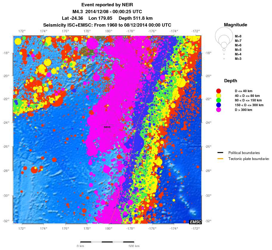 wide historical seismicity