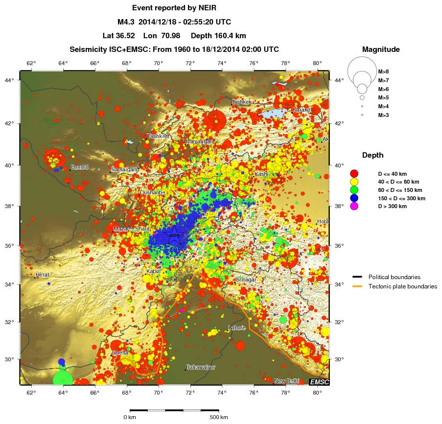 wide historical seismicity
