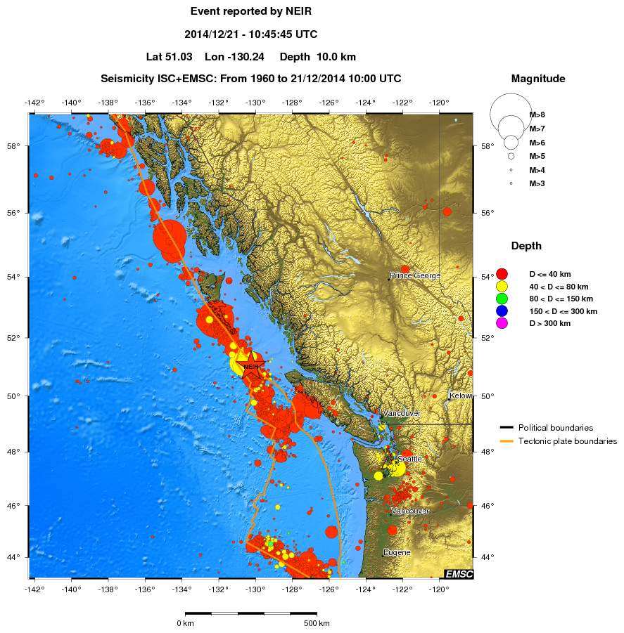 wide historical seismicity