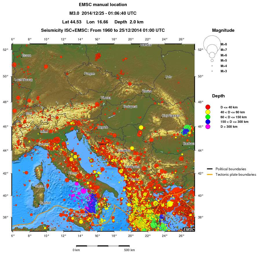 wide historical seismicity