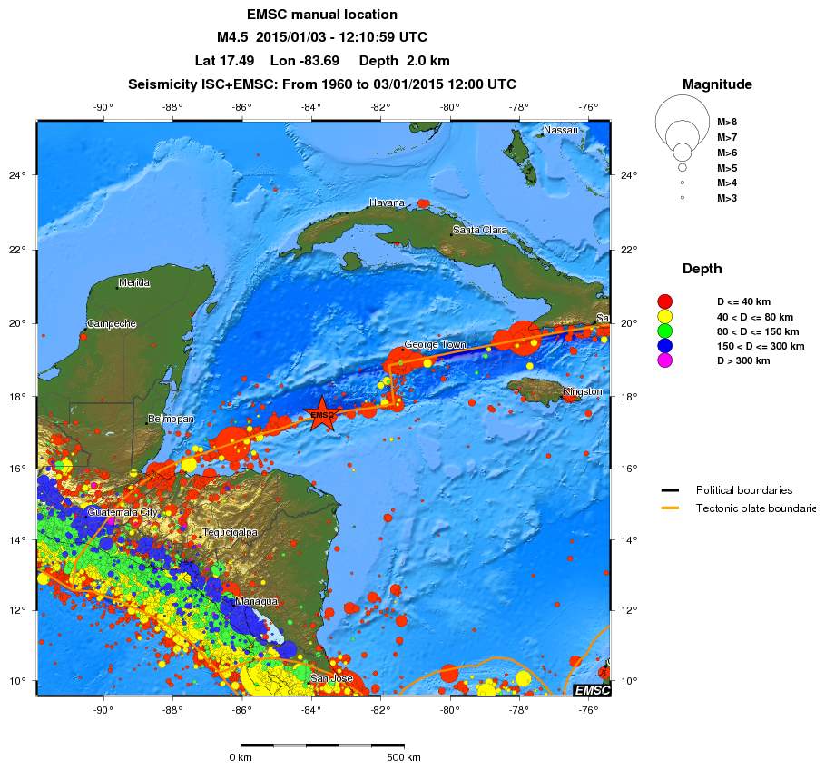 wide historical seismicity