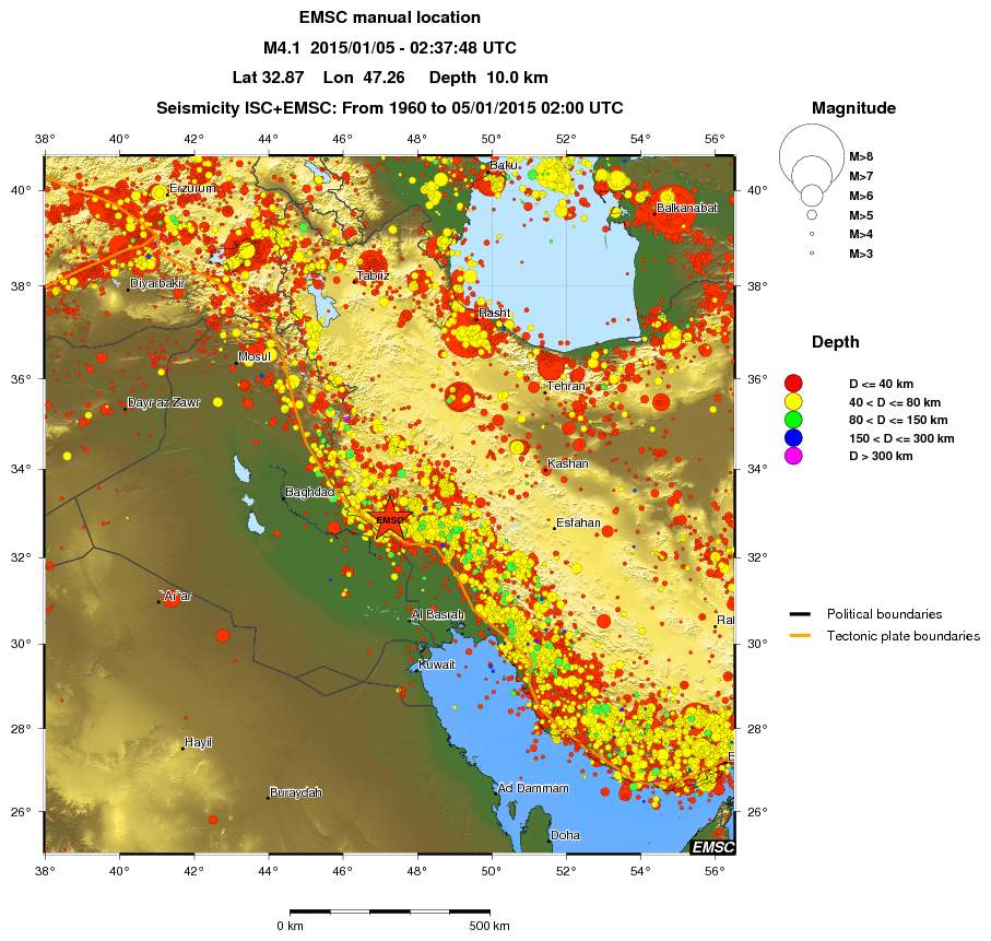 wide historical seismicity