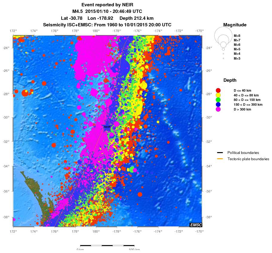wide historical seismicity