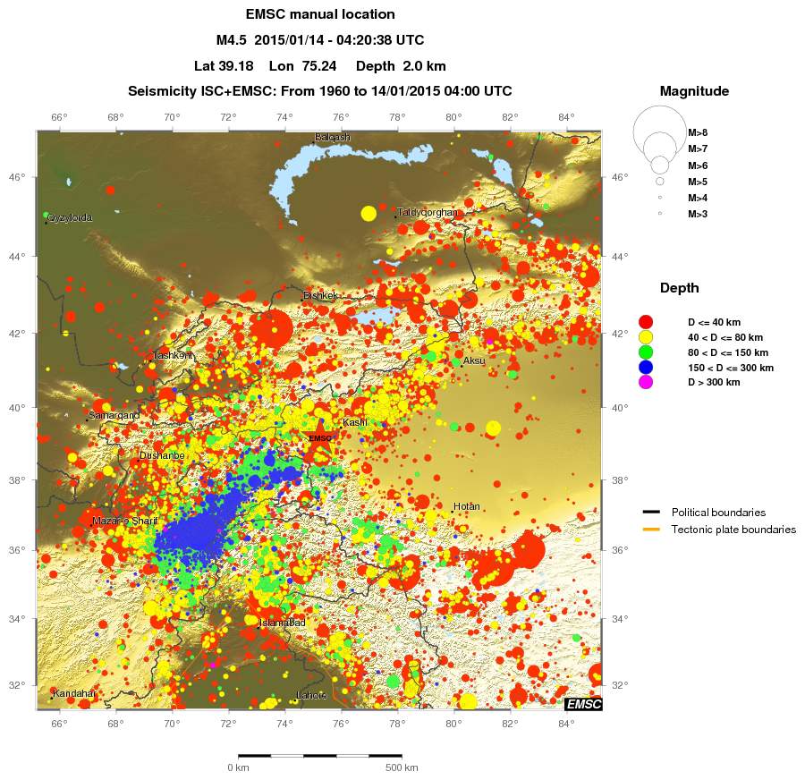 wide historical seismicity