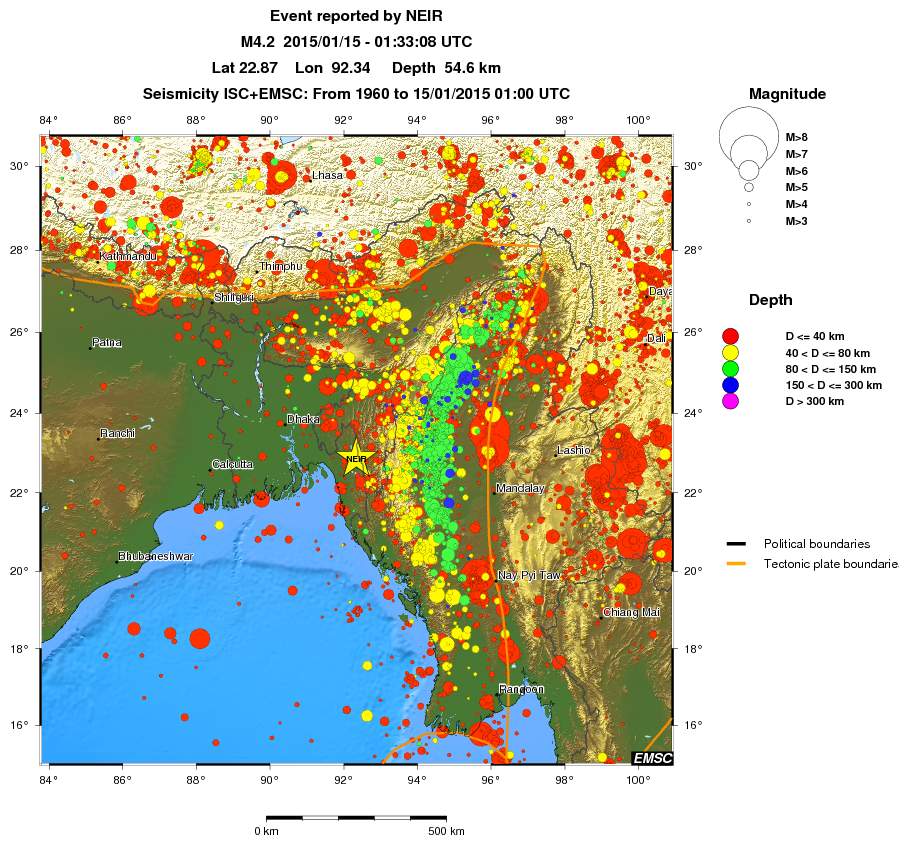 wide historical seismicity