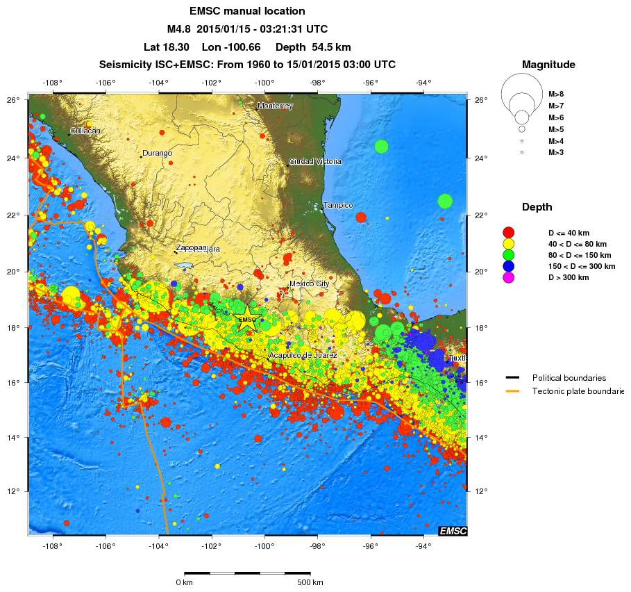 wide historical seismicity