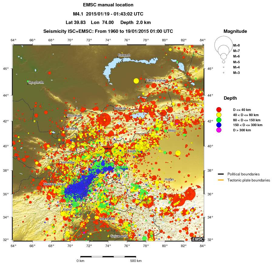wide historical seismicity