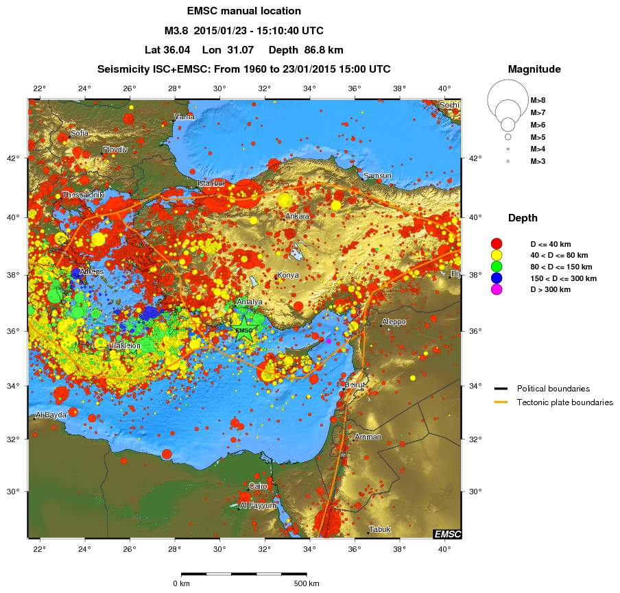 wide historical seismicity