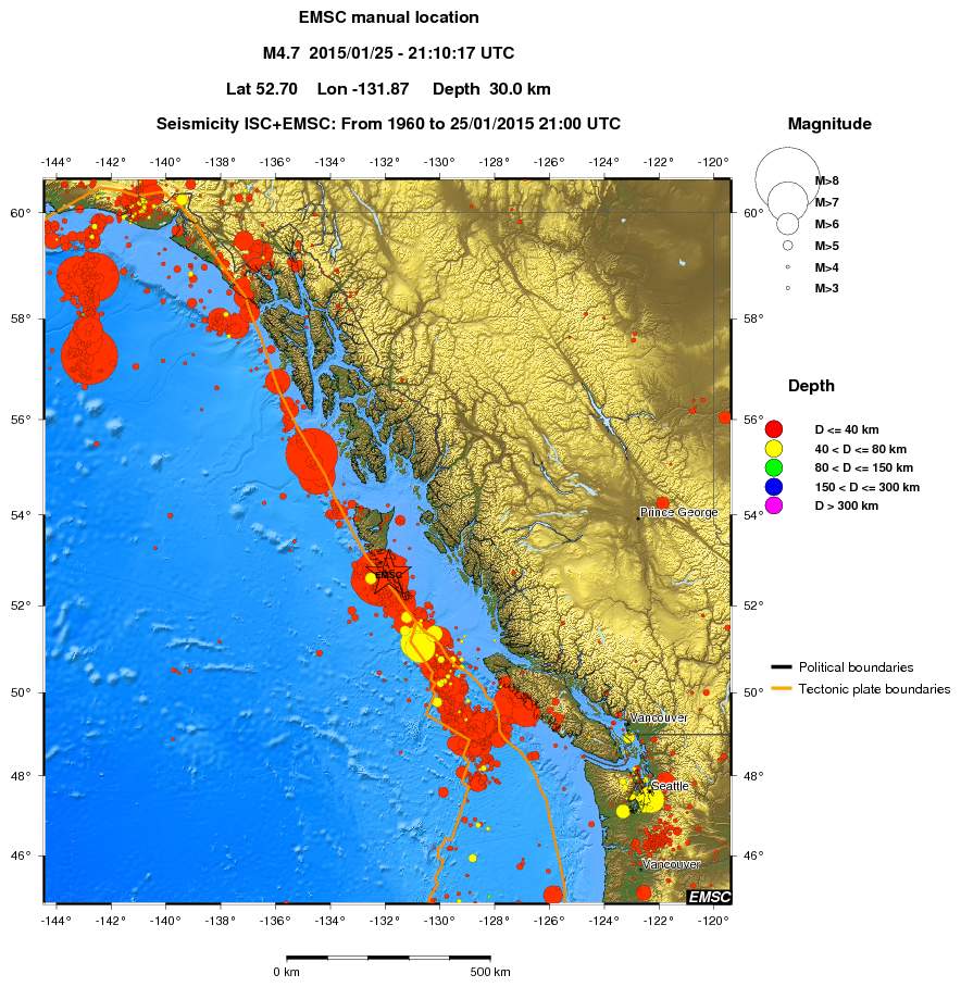wide historical seismicity