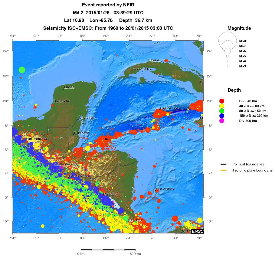 wide historical seismicity