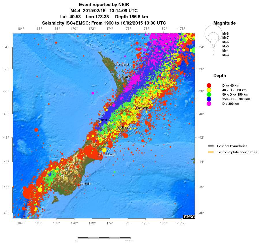 wide historical seismicity