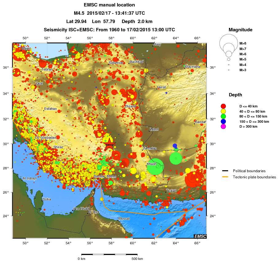 wide historical seismicity