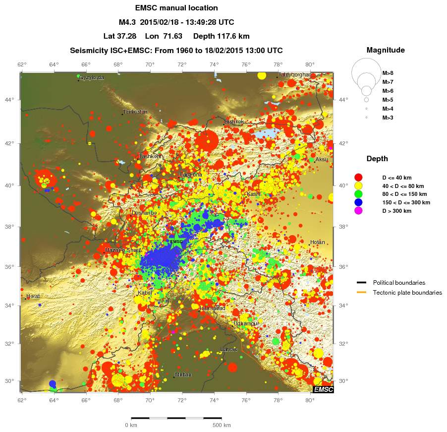 wide historical seismicity