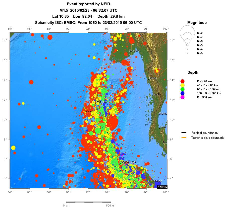 wide historical seismicity