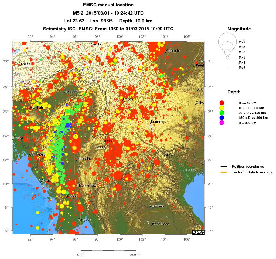 wide historical seismicity