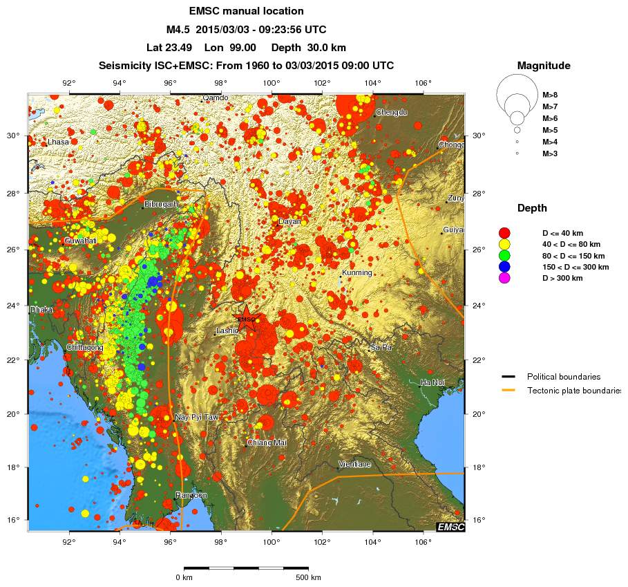 wide historical seismicity