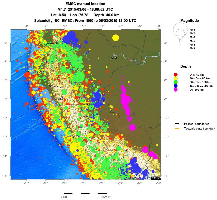 wide historical seismicity