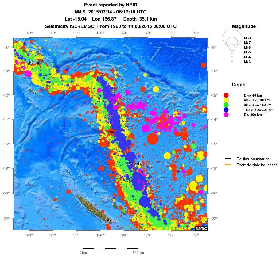 wide historical seismicity