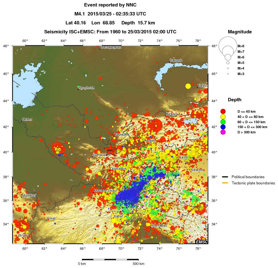wide historical seismicity